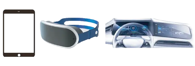 点胶应用玻璃材质示意图